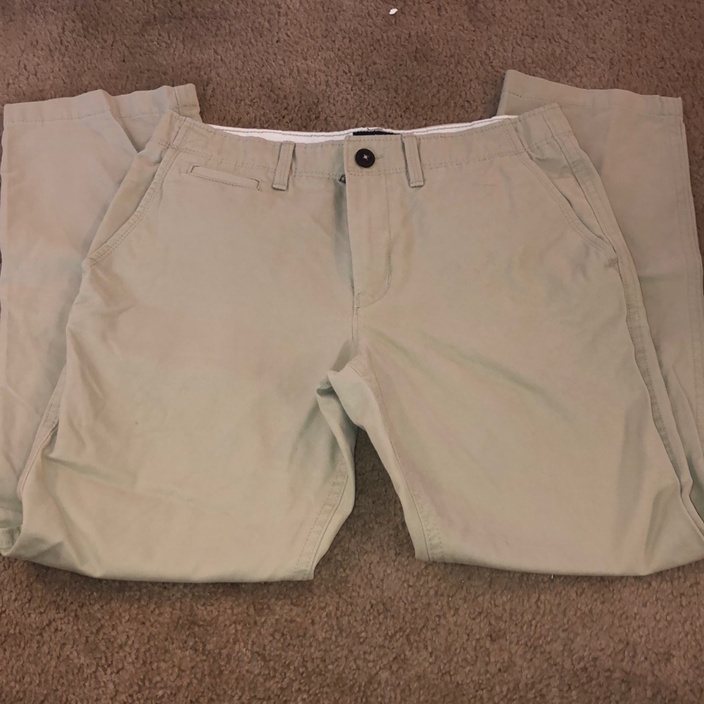 MENS AMERICAN EAGLE RELAXED STRAIGHT KHAKI 32x32